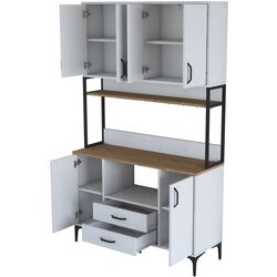 Bufet Mirage Meble JE169 (White/Walnut) Thumb