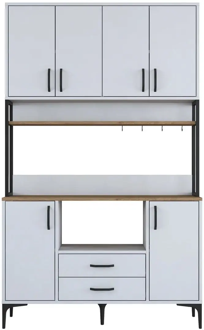 Bufet Mirage Meble JE169 (White/Walnut)