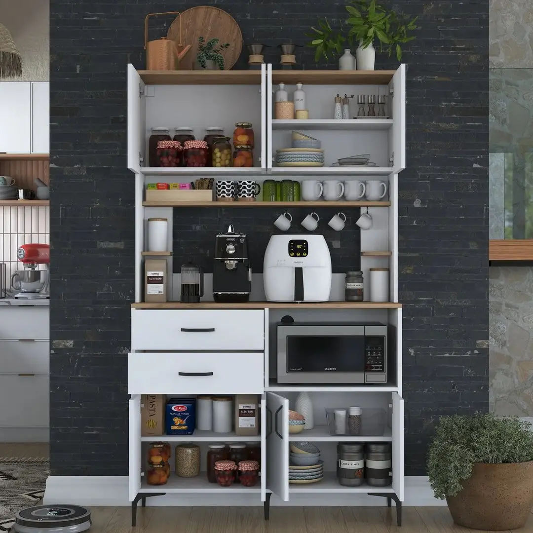 Bufet Mirage Meble JE179 (White/Walnut)