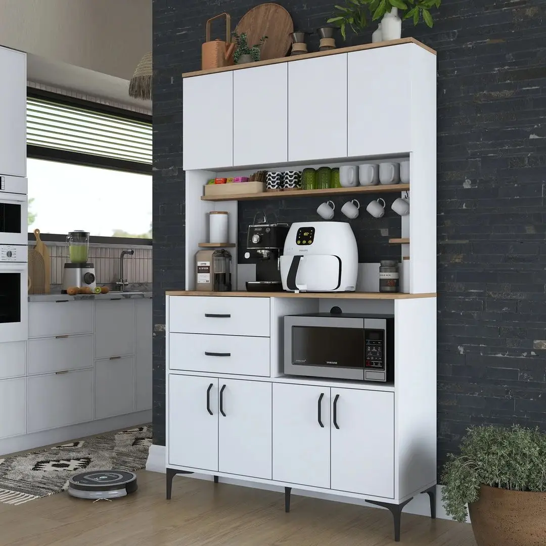 Bufet Mirage Meble JE179 (White/Walnut)