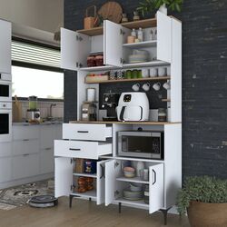 Bufet Mirage Meble JE179 (White/Walnut) Thumb