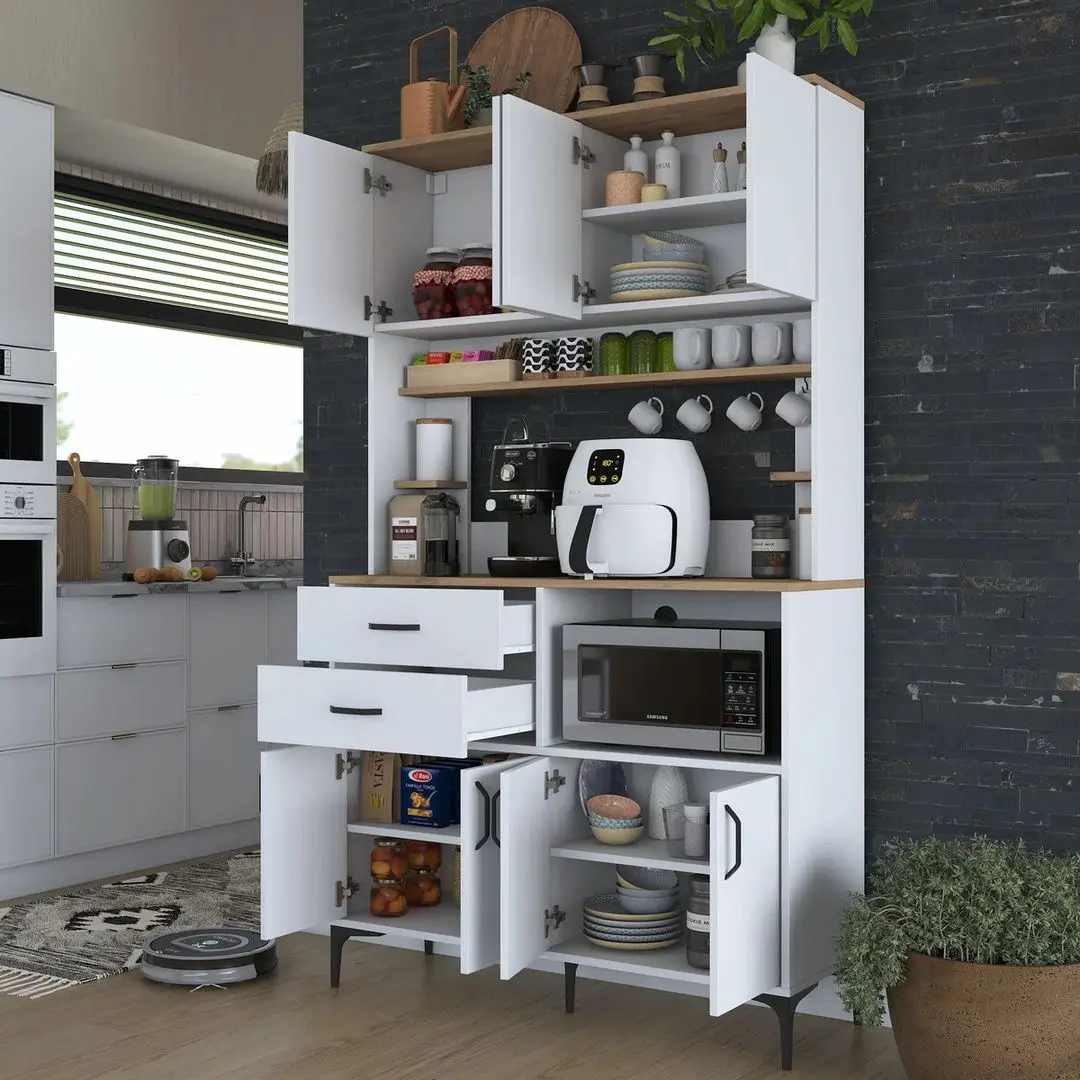 Bufet Mirage Meble JE179 (White/Walnut)