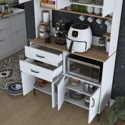 Bufet Mirage Meble JE179 (White/Walnut) Thumb