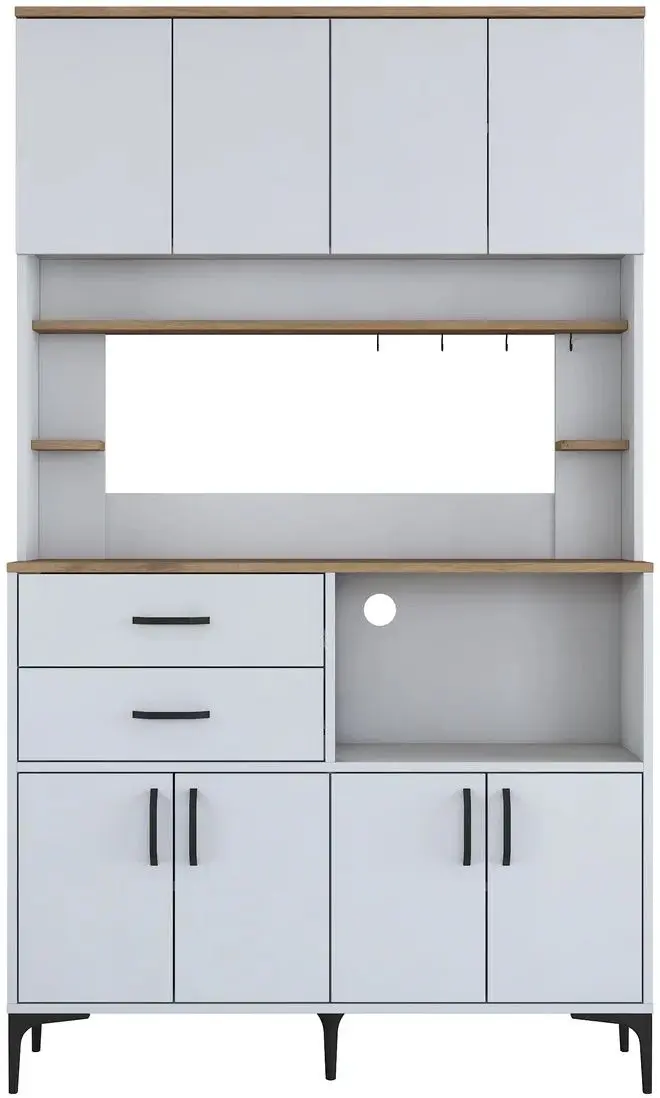 Bufet Mirage Meble JE179 (White/Walnut)