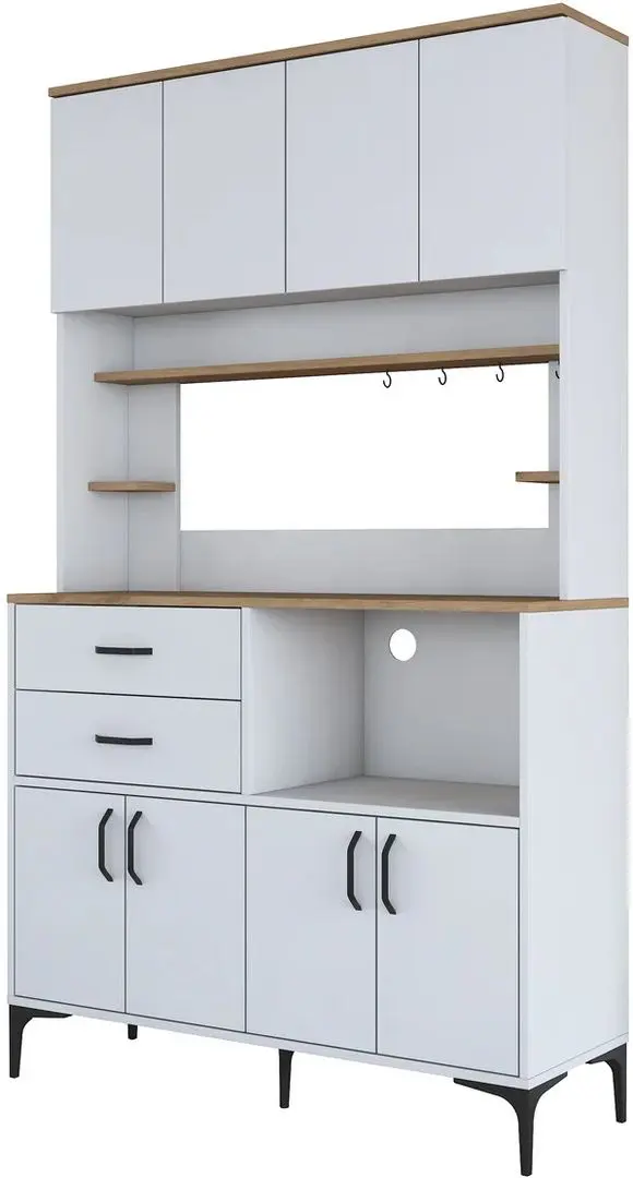 Bufet Mirage Meble JE179 (White/Walnut)