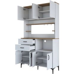 Bufet Mirage Meble JE179 (White/Walnut) Thumb