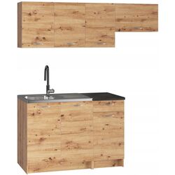 Bucatarie Mirjan24 Elena/Mela 1.2/1.8 (Artisan Oak/Black) Thumb