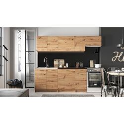 Bucatarie Mirjan24 Elena/Mela 1.2/1.8 (Artisan Oak/Black) Thumb