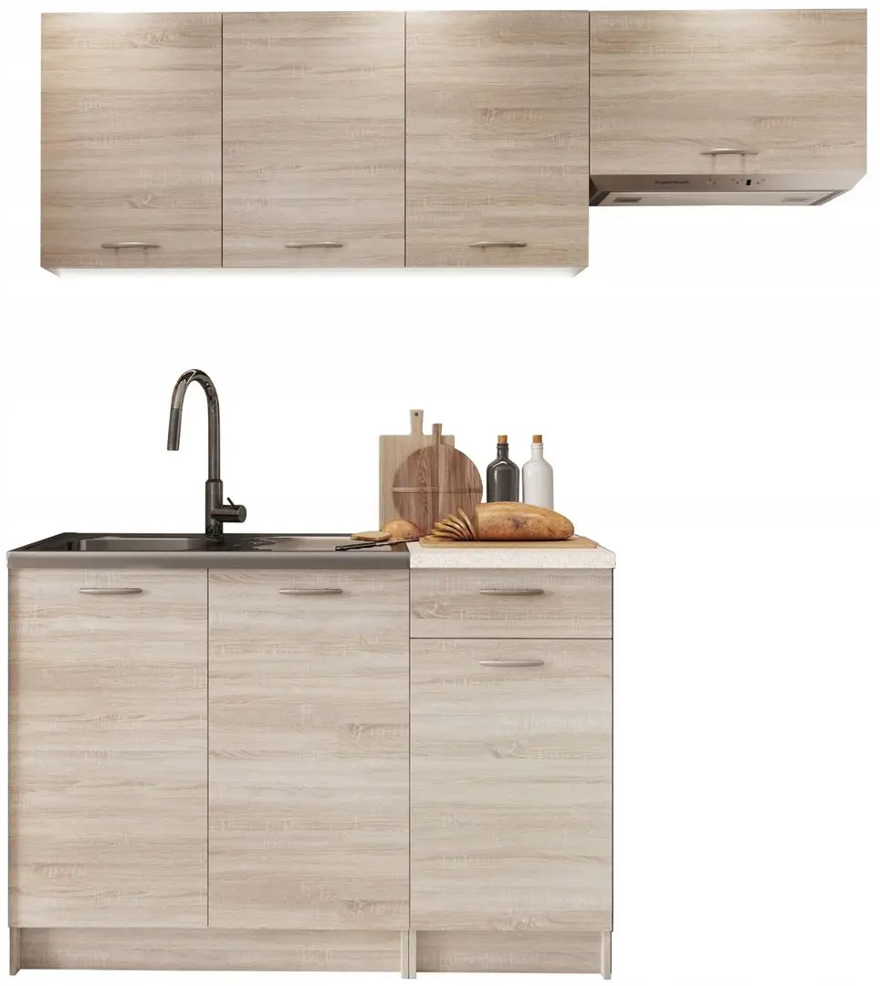 Кухня Mirjan24 Elena/Mela 1.2/1.8 (Sonoma Oak/Petra Beige)