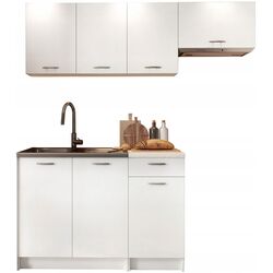 Bucatarie Mirjan24 Elena/Mela 1.2/1.8 (White/Petra Beige)