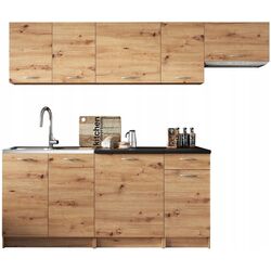 Bucatarie Mirjan24 Elena/Mela 1.8/2.4 (Artisan Oak/Black)