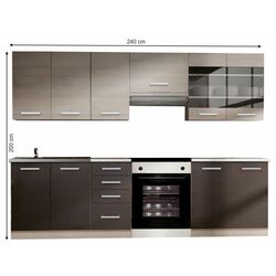 Bucatarie modulara Tempo Kondela Klanton (Oak Light Gray/Oak Dark) Thumb