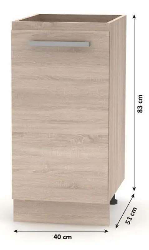 Bucatarie modulara Mobhaus Nova Plus (Sonoma Oak)