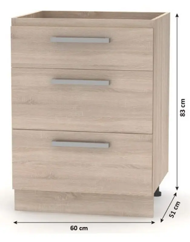 Bucatarie modulara Mobhaus Nova Plus (Sonoma Oak)