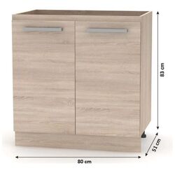 Bucatarie modulara Mobhaus Nova Plus (Sonoma Oak) Thumb