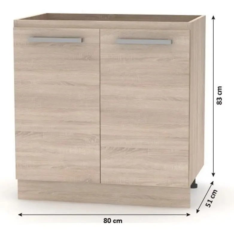 Bucatarie modulara Mobhaus Nova Plus (Sonoma Oak)