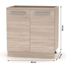 Модульная кухня Mobhaus Nova Plus (Sonoma Oak/White) Thumb