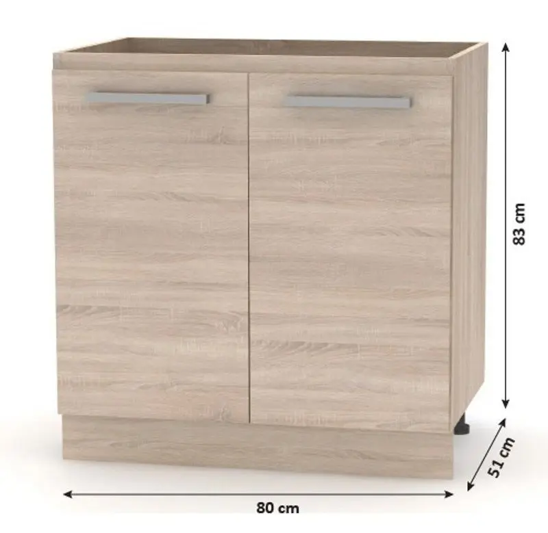 Модульная кухня Mobhaus Nova Plus (Sonoma Oak/White)