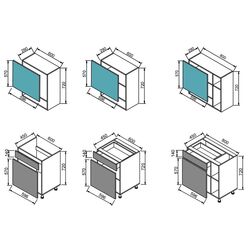 Bucatarie Modern Monro 2.0m (Grey Craft Oak/White Gloss/Asphalt) Thumb