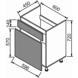 Кухня Modern Monro 2.6m (Grey Craft Oak/Cashmere) Thumb