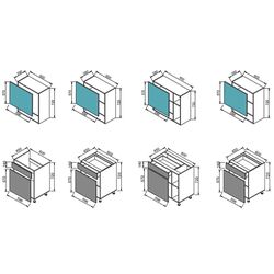 Bucatarie Modern Monro 2.6m (Grey Craft Oak/White Gloss/Asphalt) Thumb