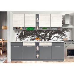 Bucatarie Modern Monro 2.6m (Slate Gray/Craft Oak White)