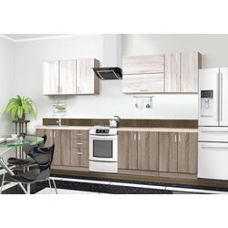 Bucatarie Modern Paola 2.6m (Vintage Oak/Craft Oak White)