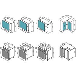 Bucatarie de colt Modern Monro 2.6m (Slate Gray/Craft Oak White) Thumb