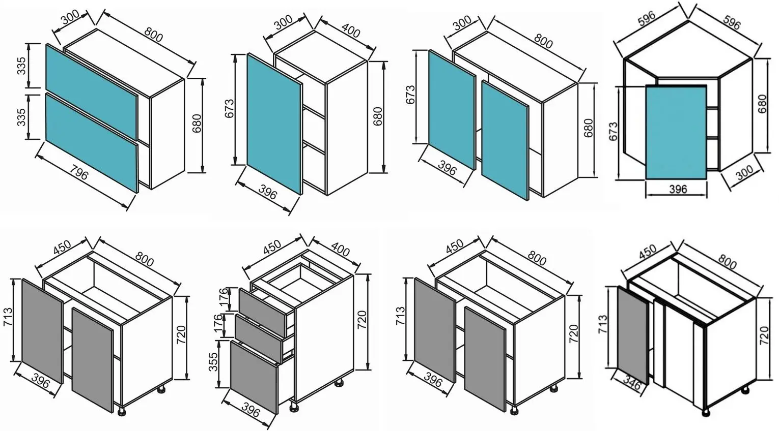Bucatarie Modern Paola 2.6/0.8m Vintage Oak/Craft Oak White + Blat Ambianta 2+1m/28mm Osaka - 2