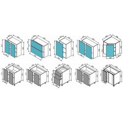 Bucatarie de colt Modern Paola 3.2m (Vintage Oak/Craft Oak White) Thumb