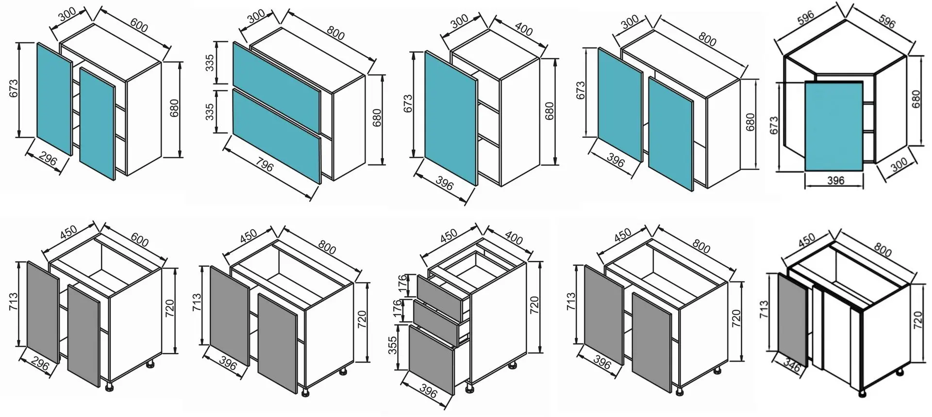 Кухня угловая Modern Paola 3.2/0.8m (Wenge Magic/Craft Oak White)