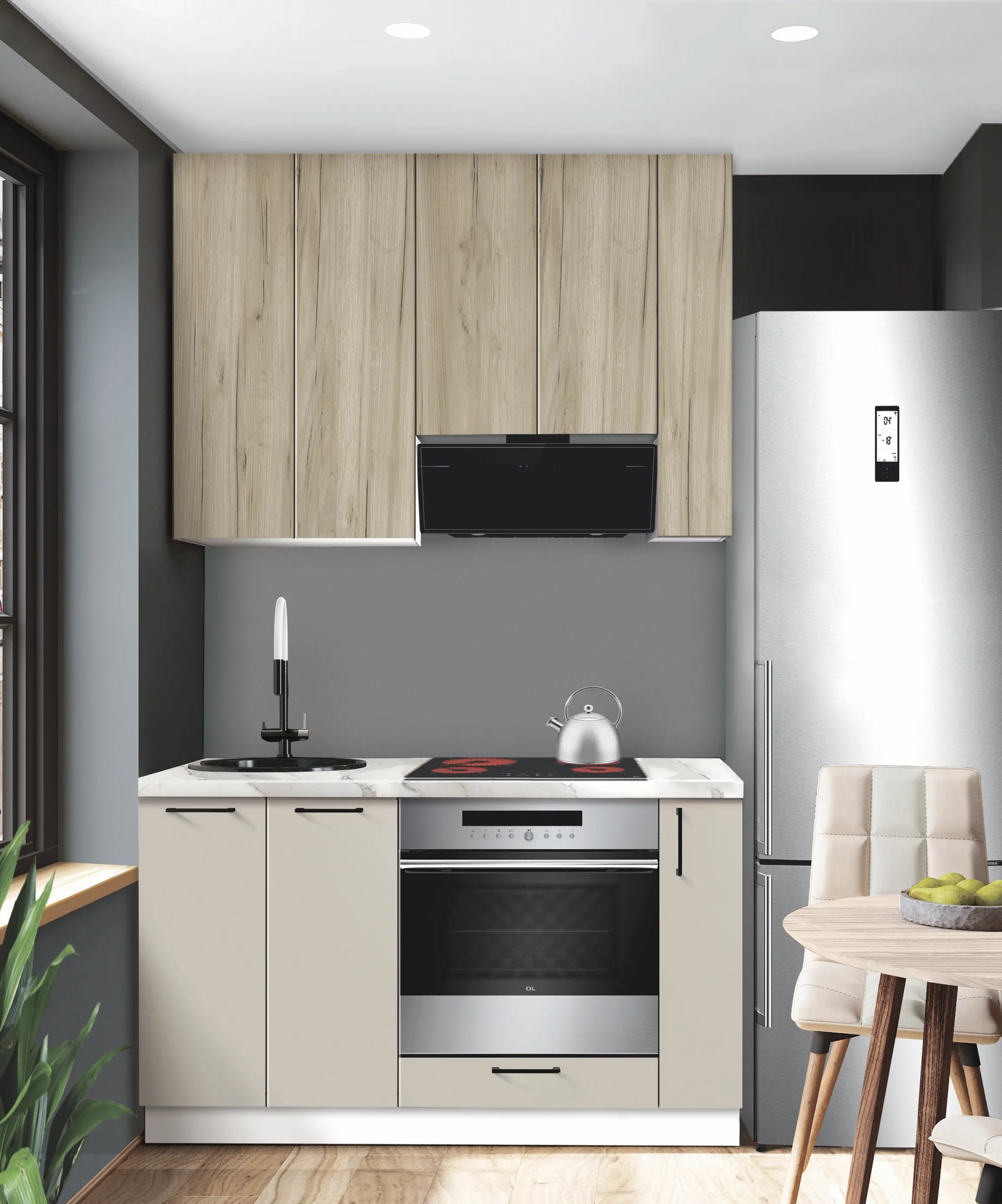 Bucatarie modulara Modern Bono 1 H110 1.4m