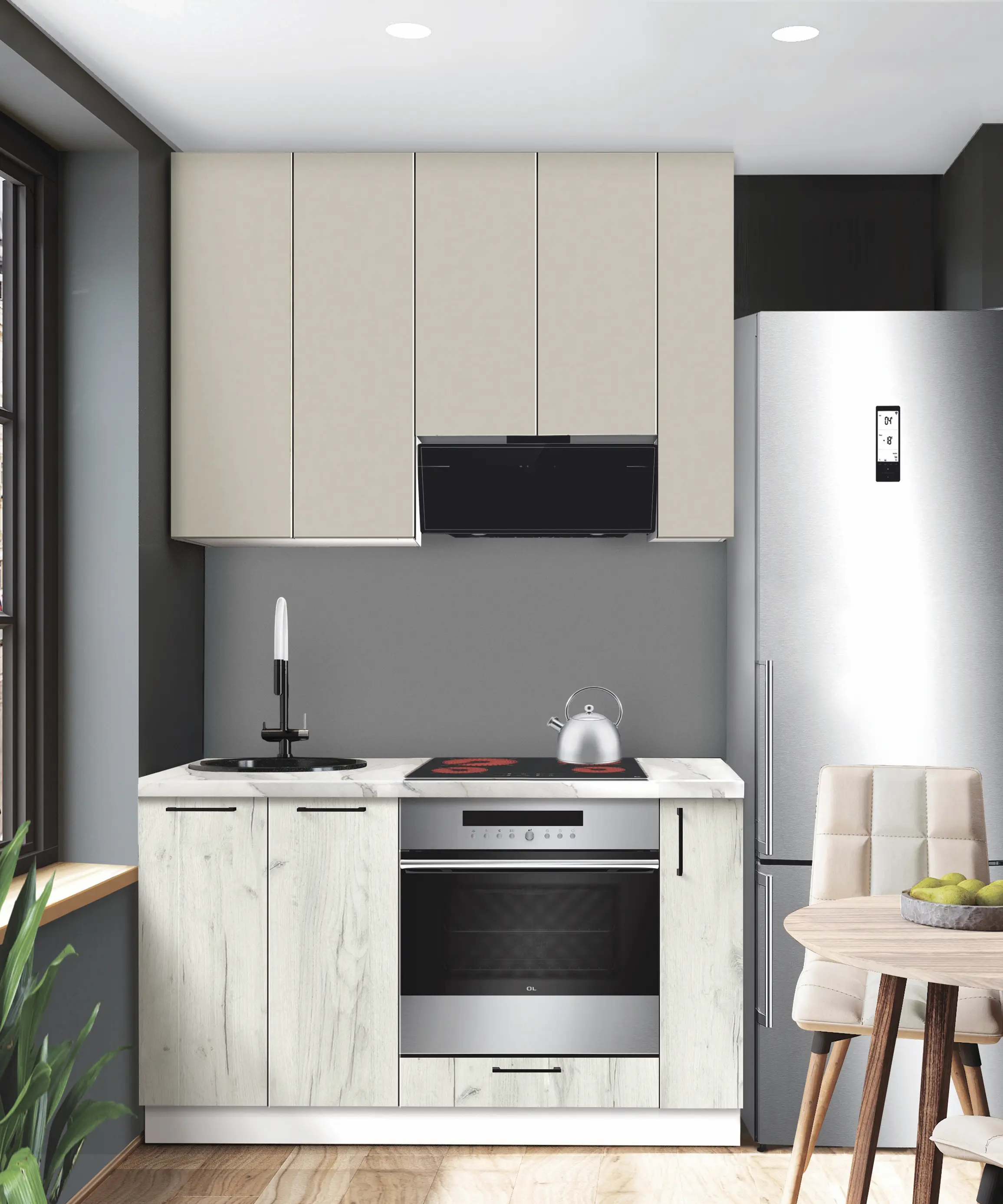 Bucatarie modulara Modern Bono 1 H110 1.4m