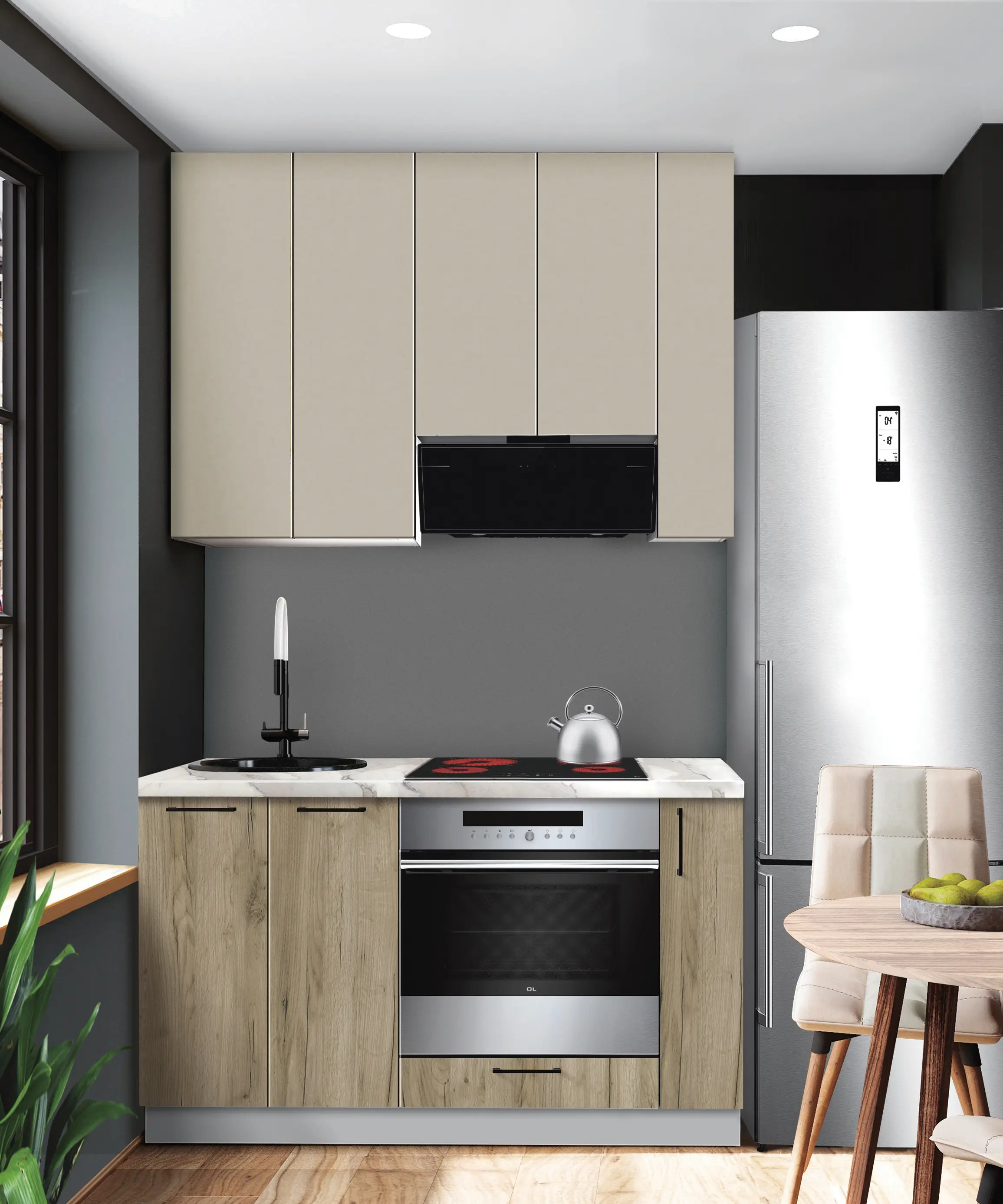 Bucatarie modulara Modern Bono 1 H110 1.4m