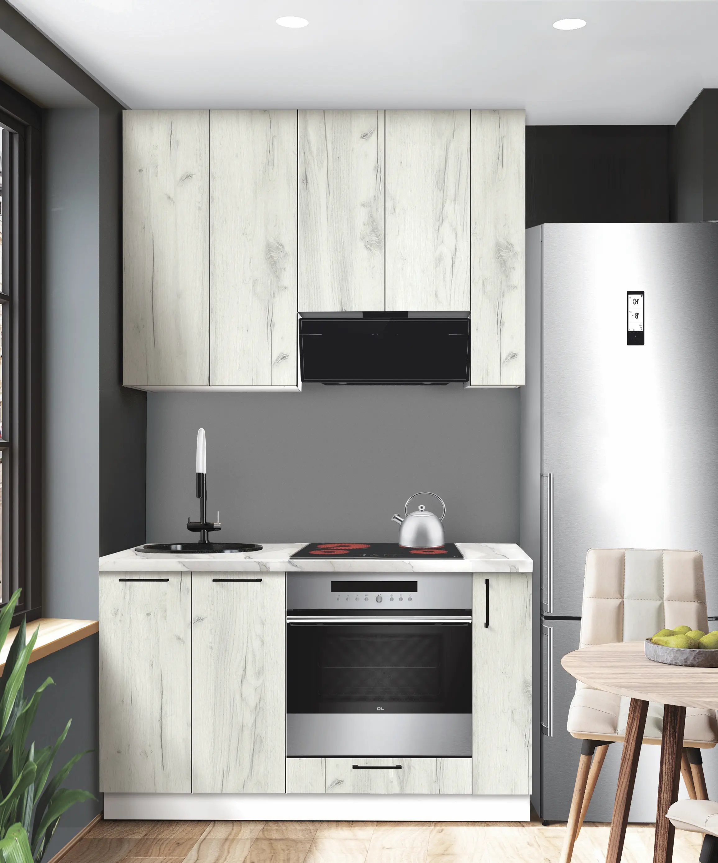 Bucatarie modulara Modern Bono 1 H110 1.4m