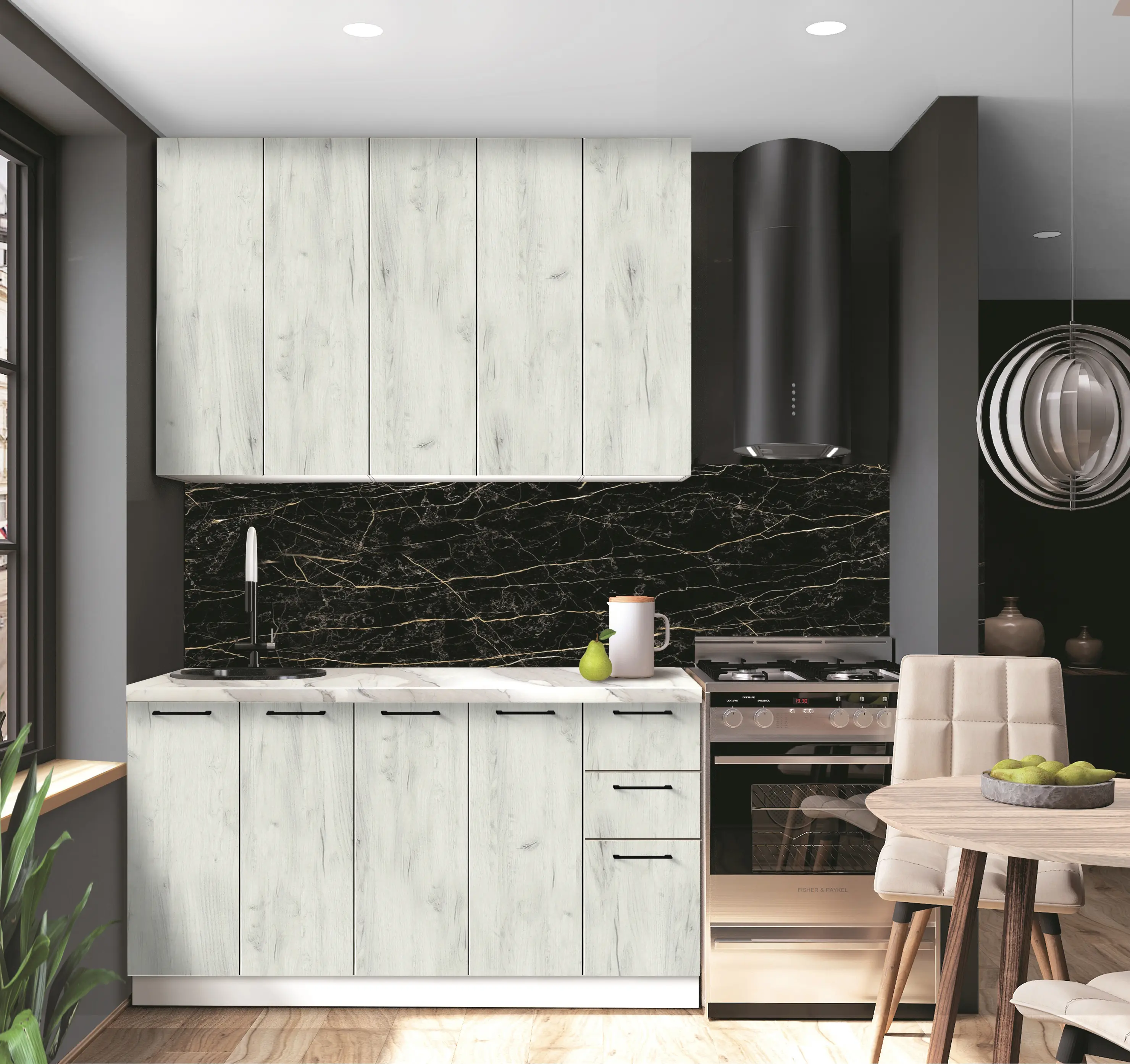 Bucatarie modulara Modern Bono 1 H110 1.5m