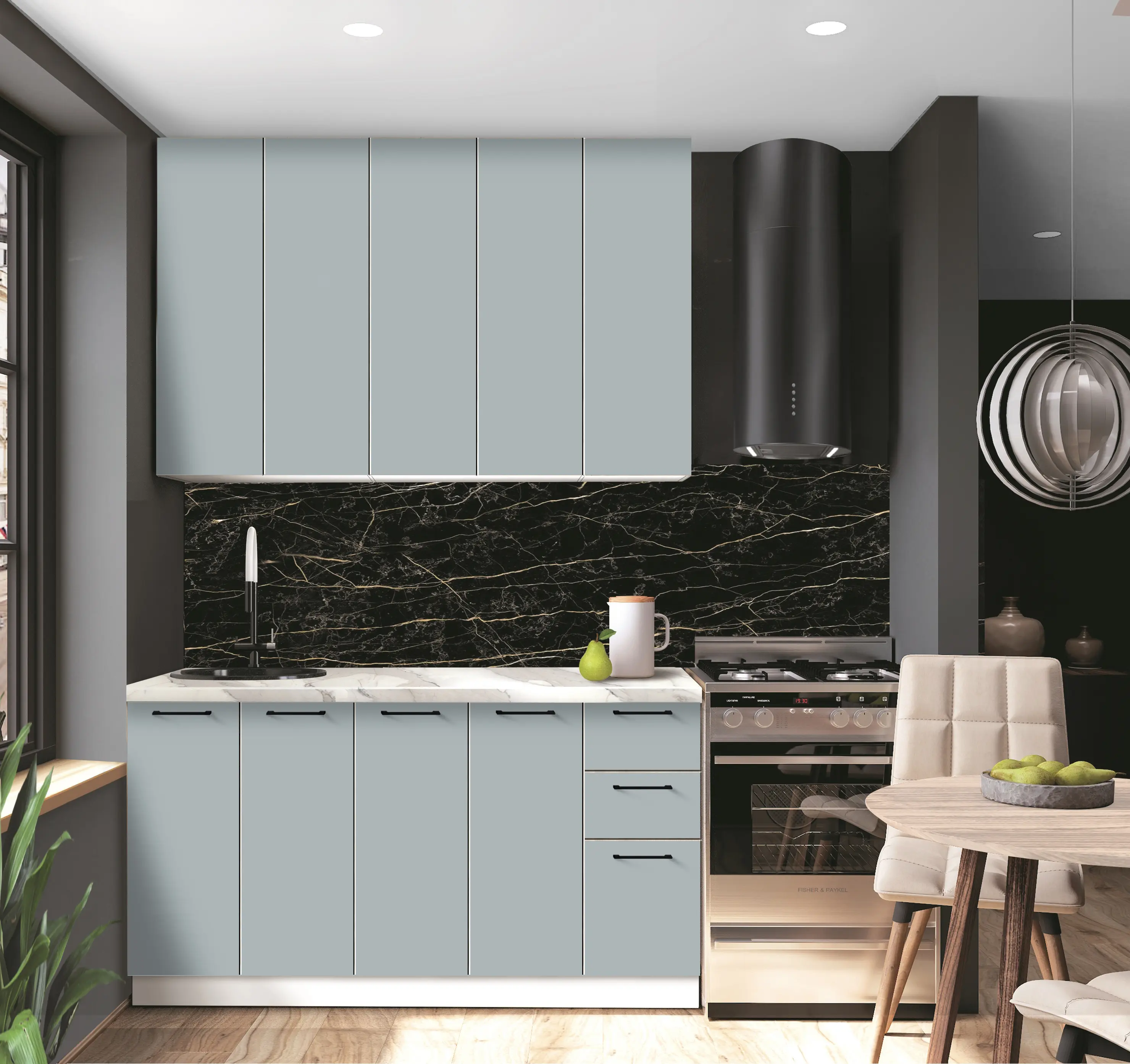 Bucatarie modulara Modern Bono 1 H110 1.5m