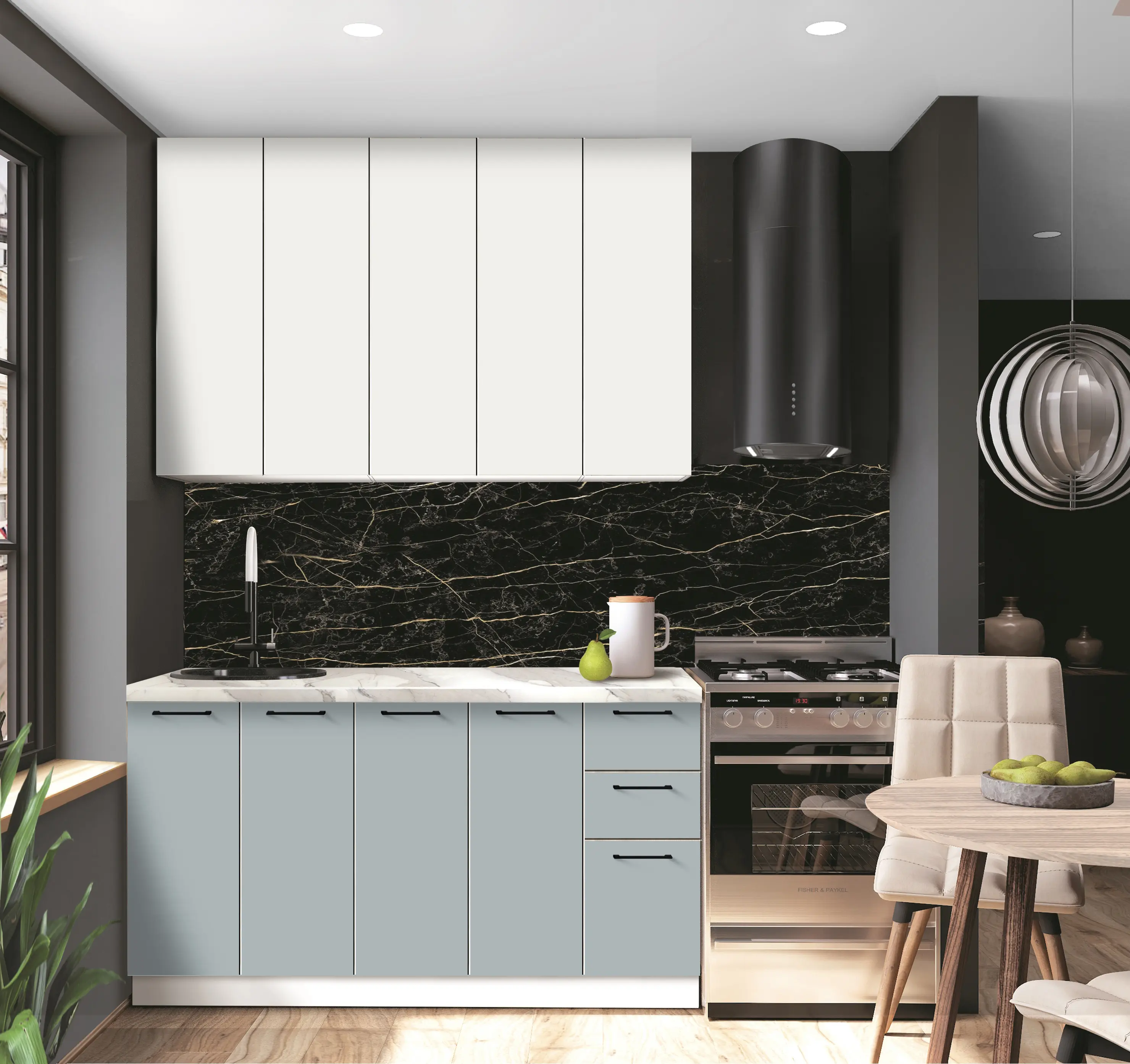 Bucatarie modulara Modern Bono 1 H110 1.5m