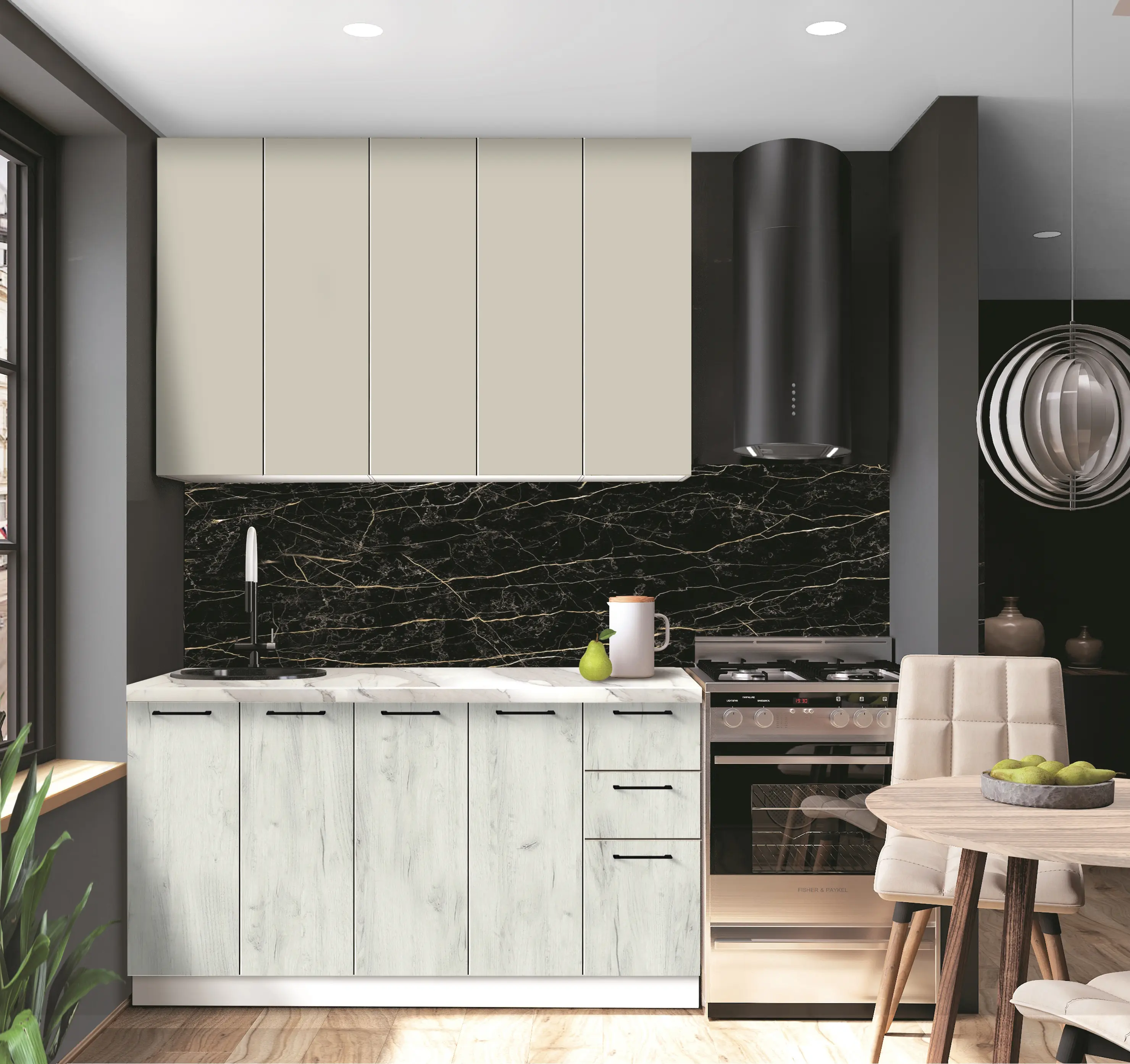 Bucatarie modulara Modern Bono 1 H110 1.5m