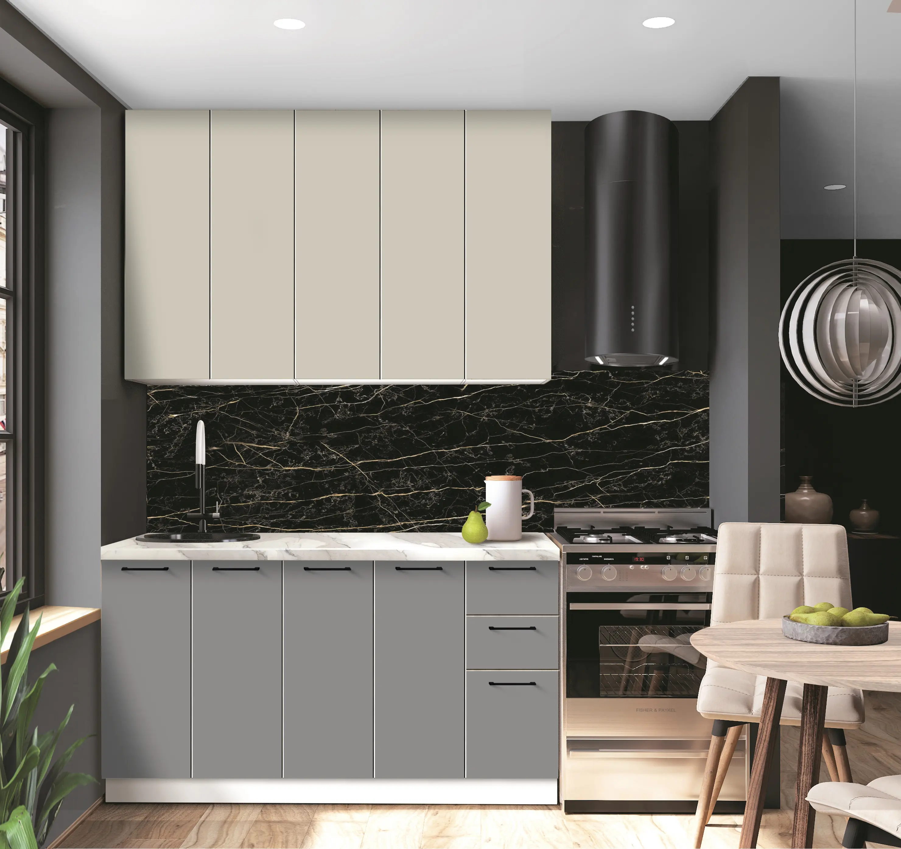 Bucatarie modulara Modern Bono 1 H110 1.5m