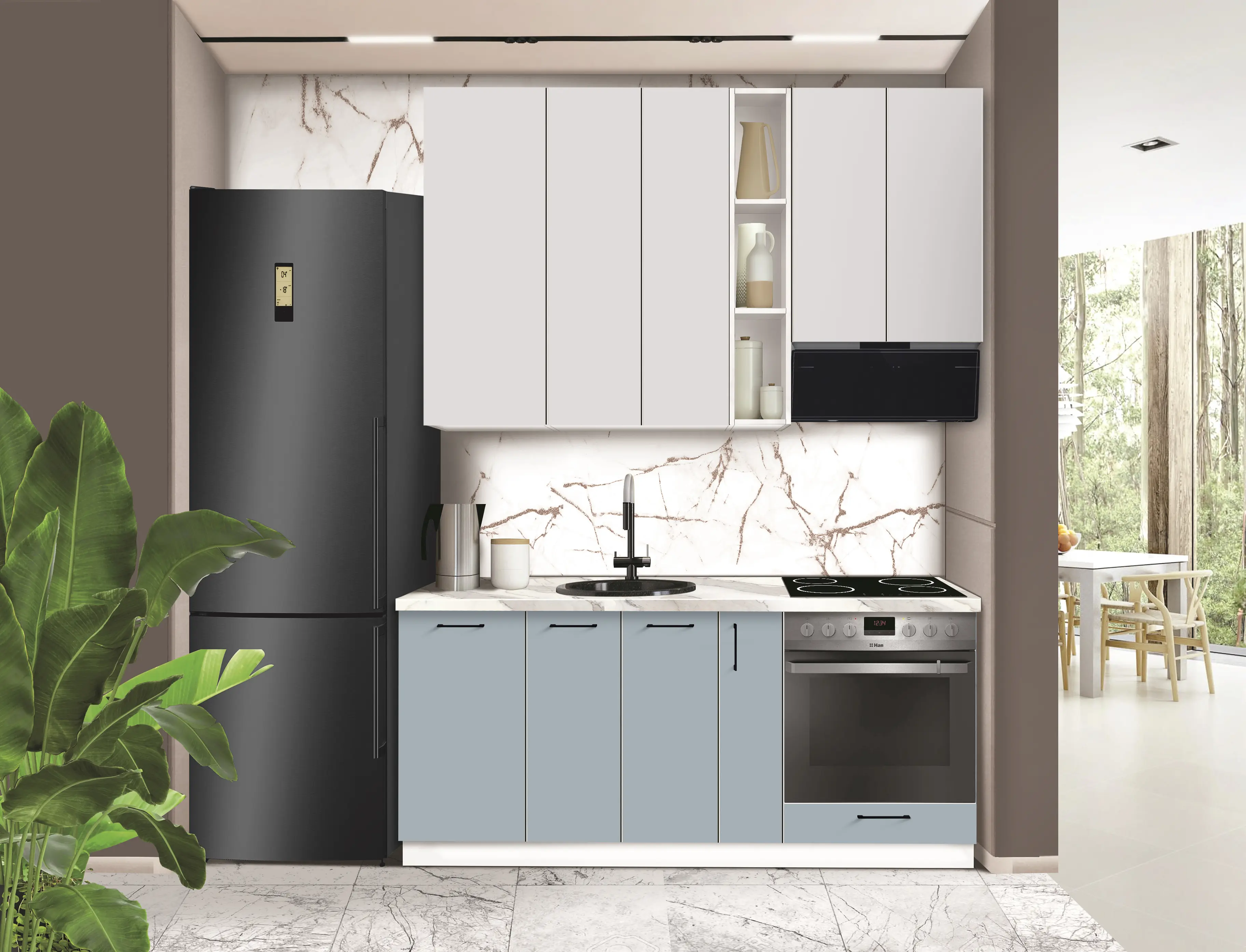 Модульная кухня Modern Bono 1 H110 1.8м