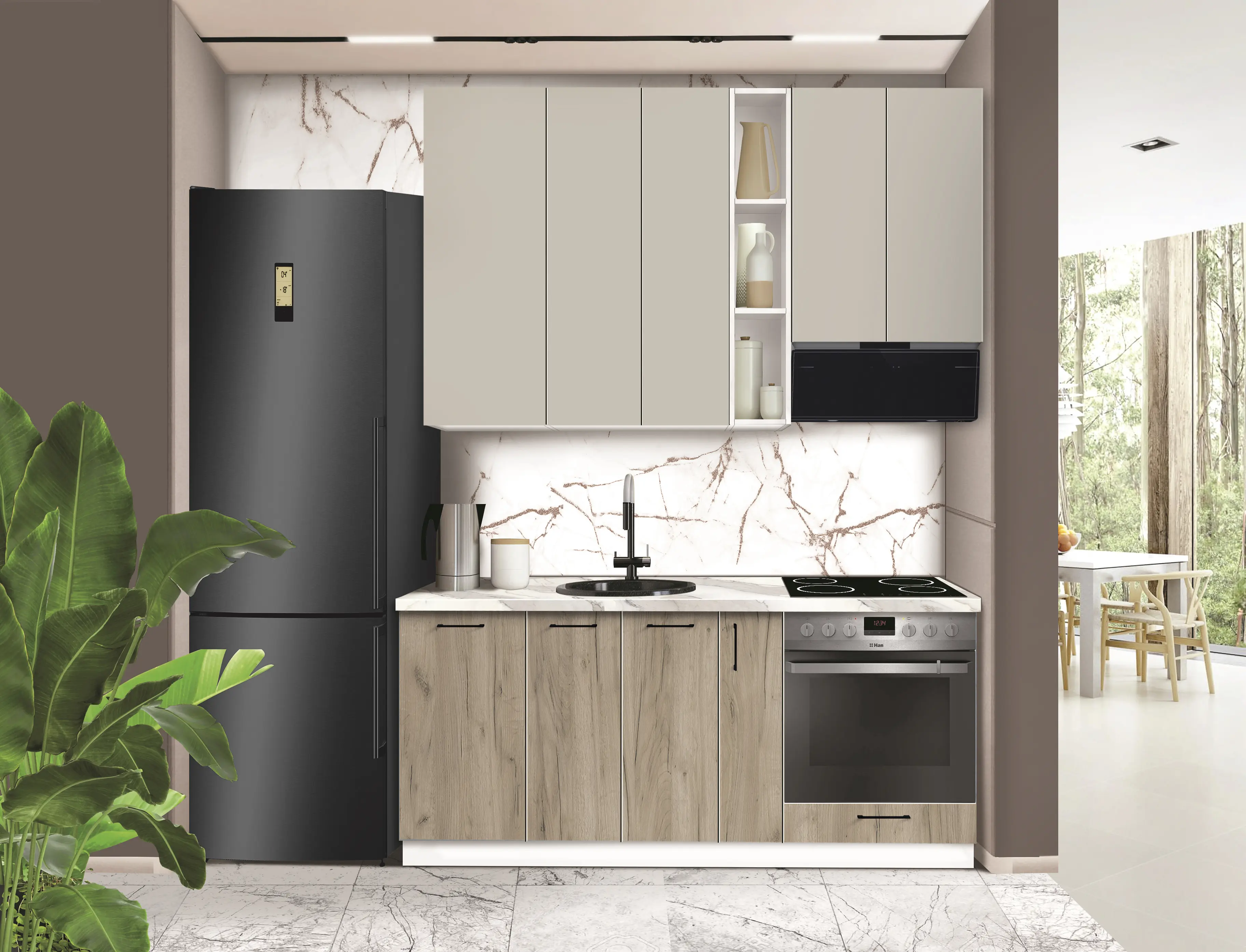 Модульная кухня Modern Bono 1 H110 1.8м