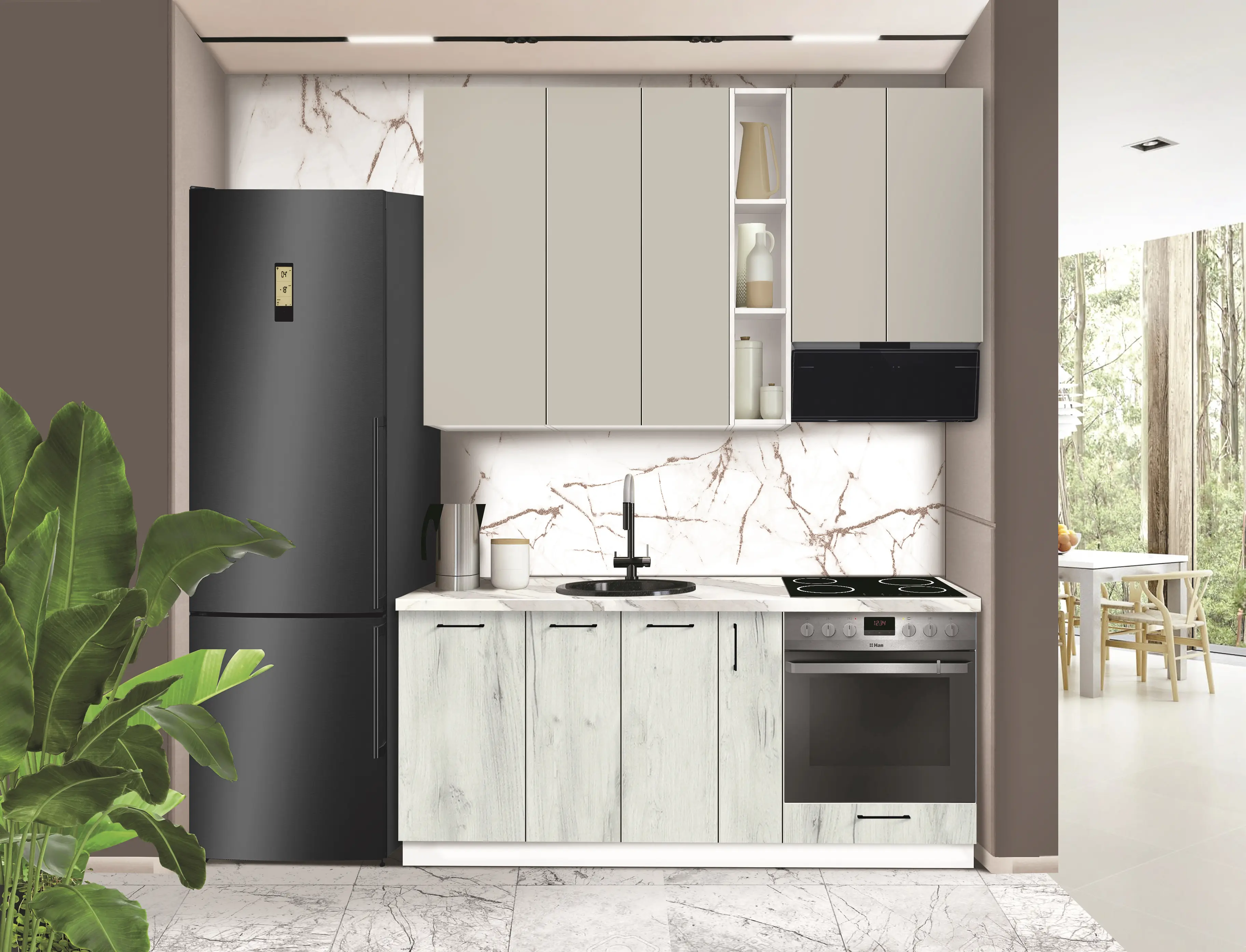 Модульная кухня Modern Bono 1 H110 1.8м