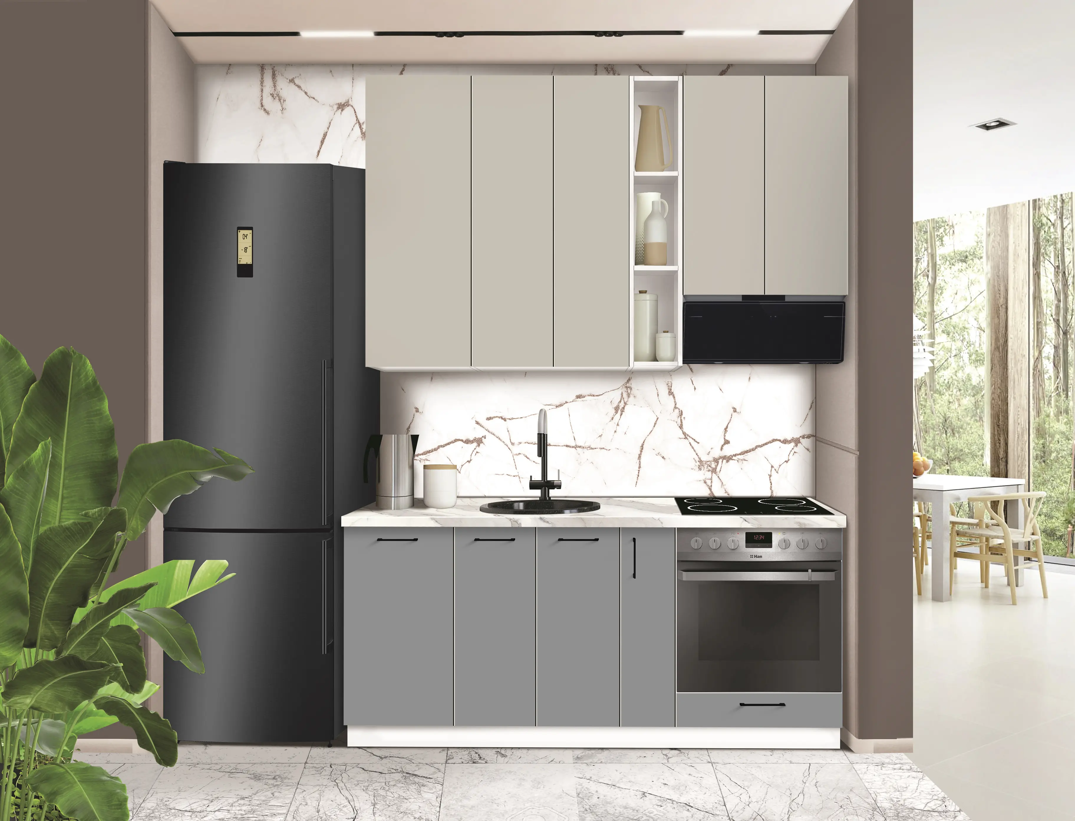 Модульная кухня Modern Bono 1 H110 1.8м