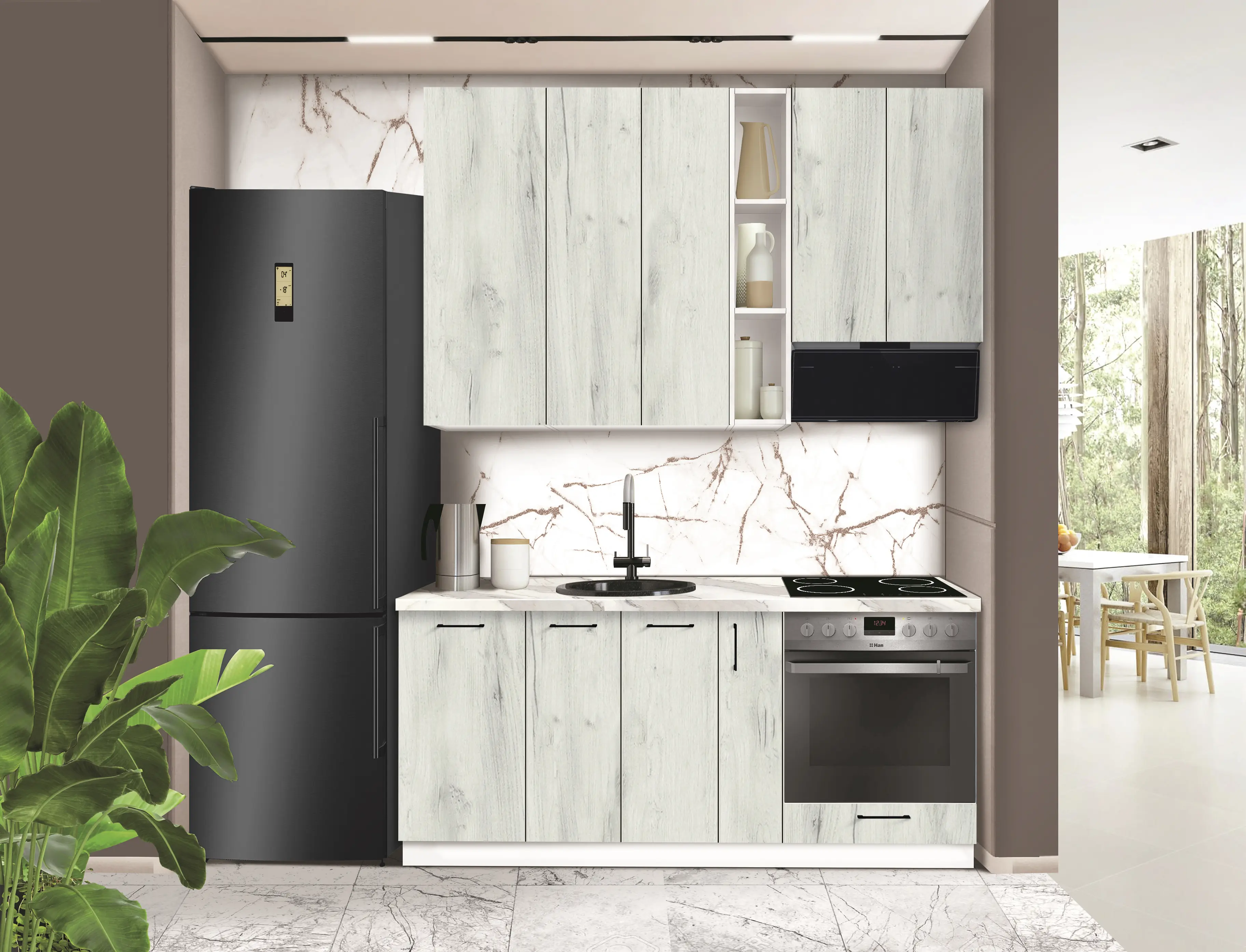 Модульная кухня Modern Bono 1 H110 1.8м