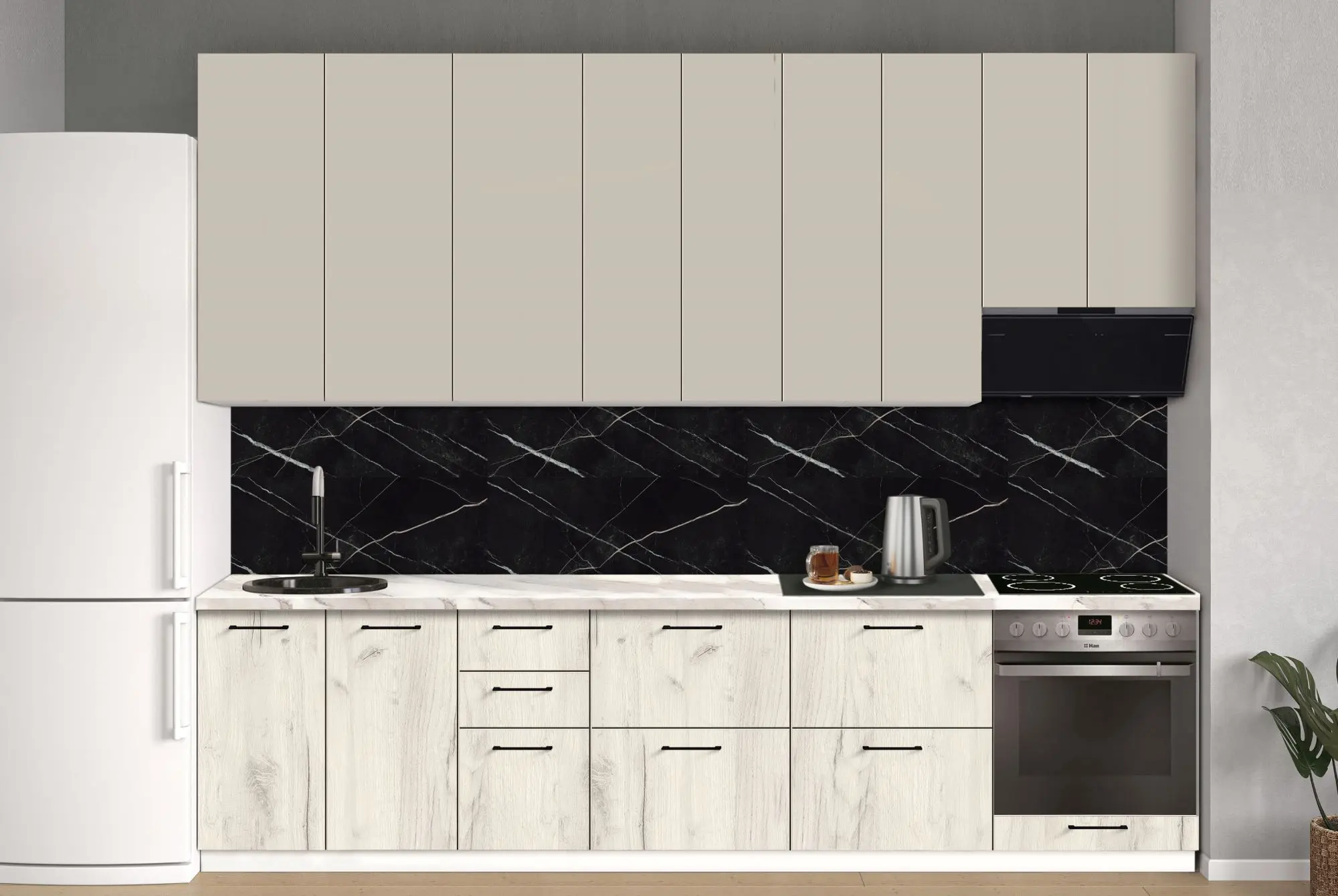 Bucatarie modulara Modern Bono 1 H110 3.0m