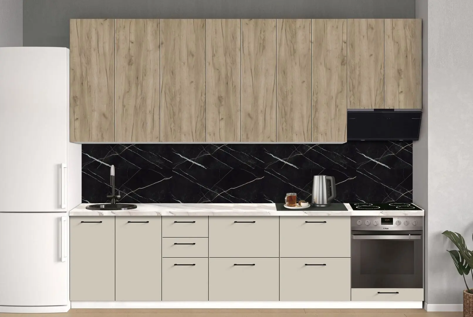 Bucatarie modulara Modern Bono 1 H110 3.0m