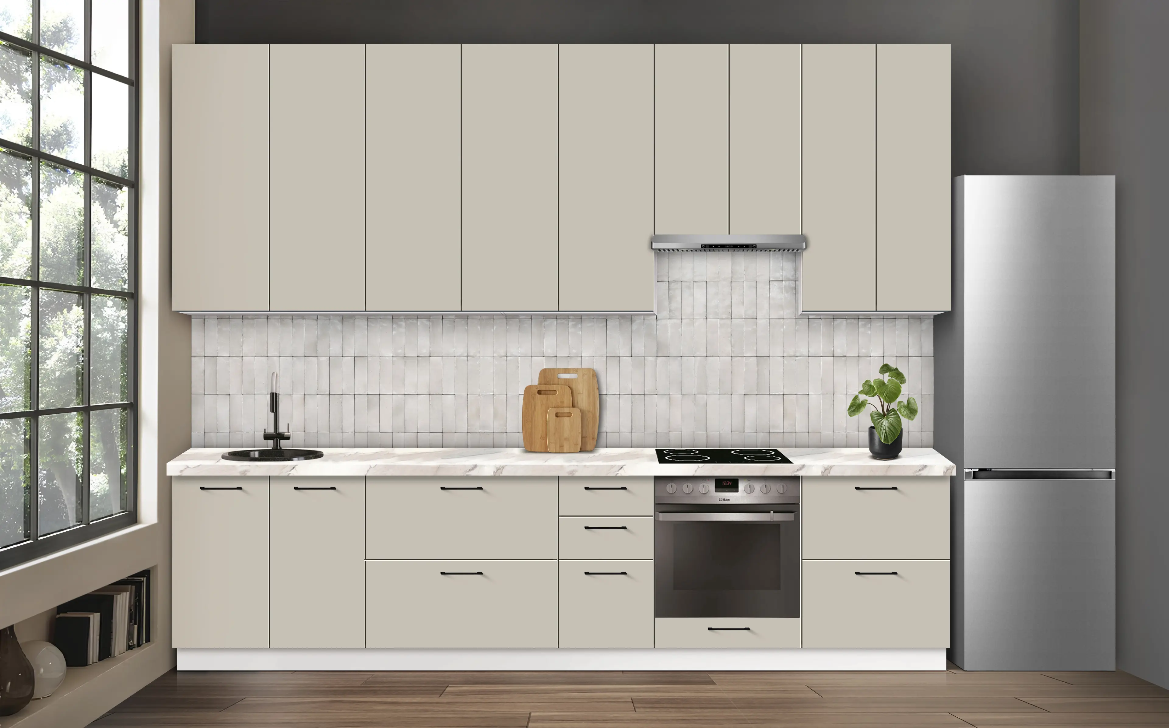 Bucatarie modulara Modern Bono 1 H110 3.2m