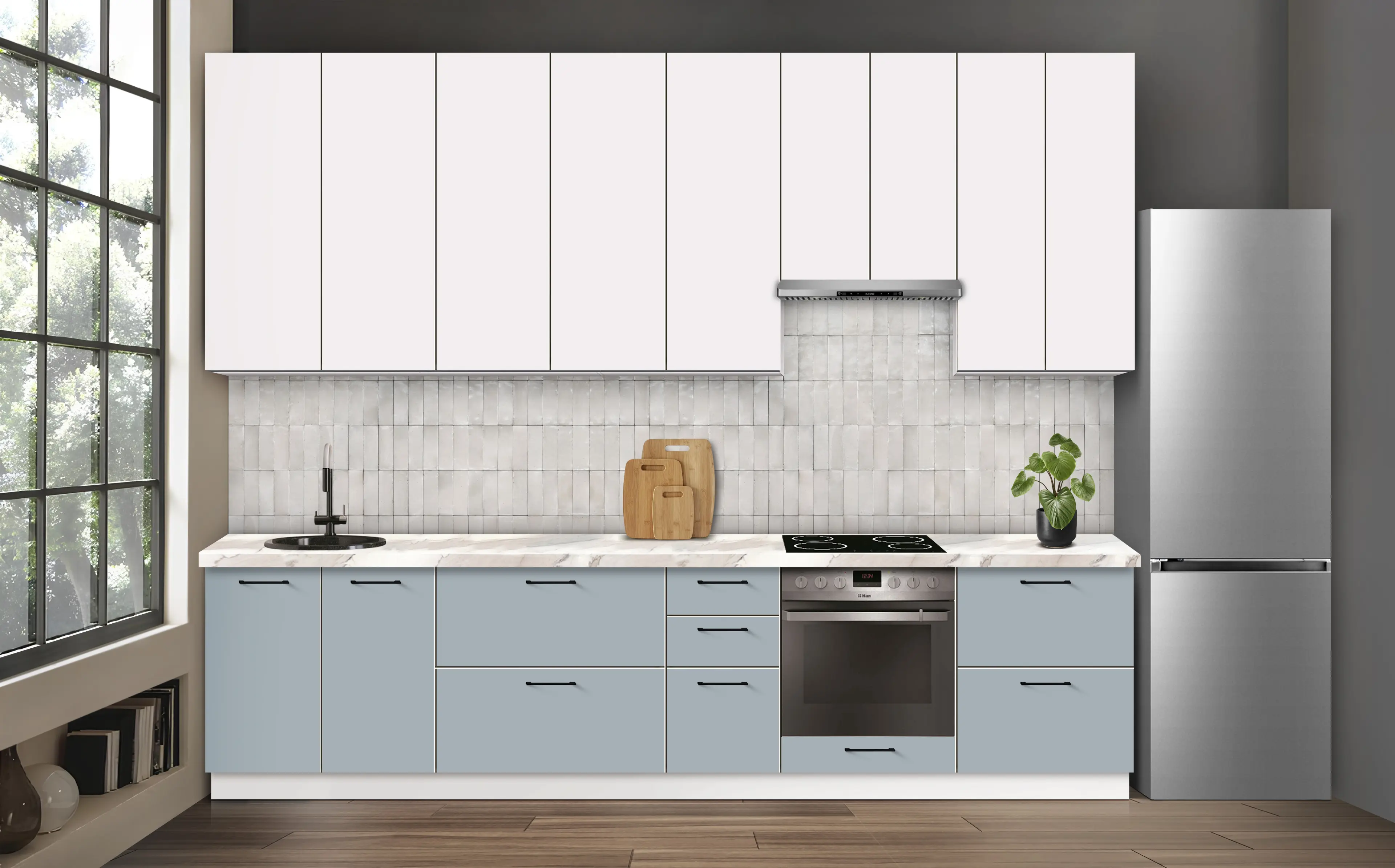 Bucatarie modulara Modern Bono 1 H110 3.2m