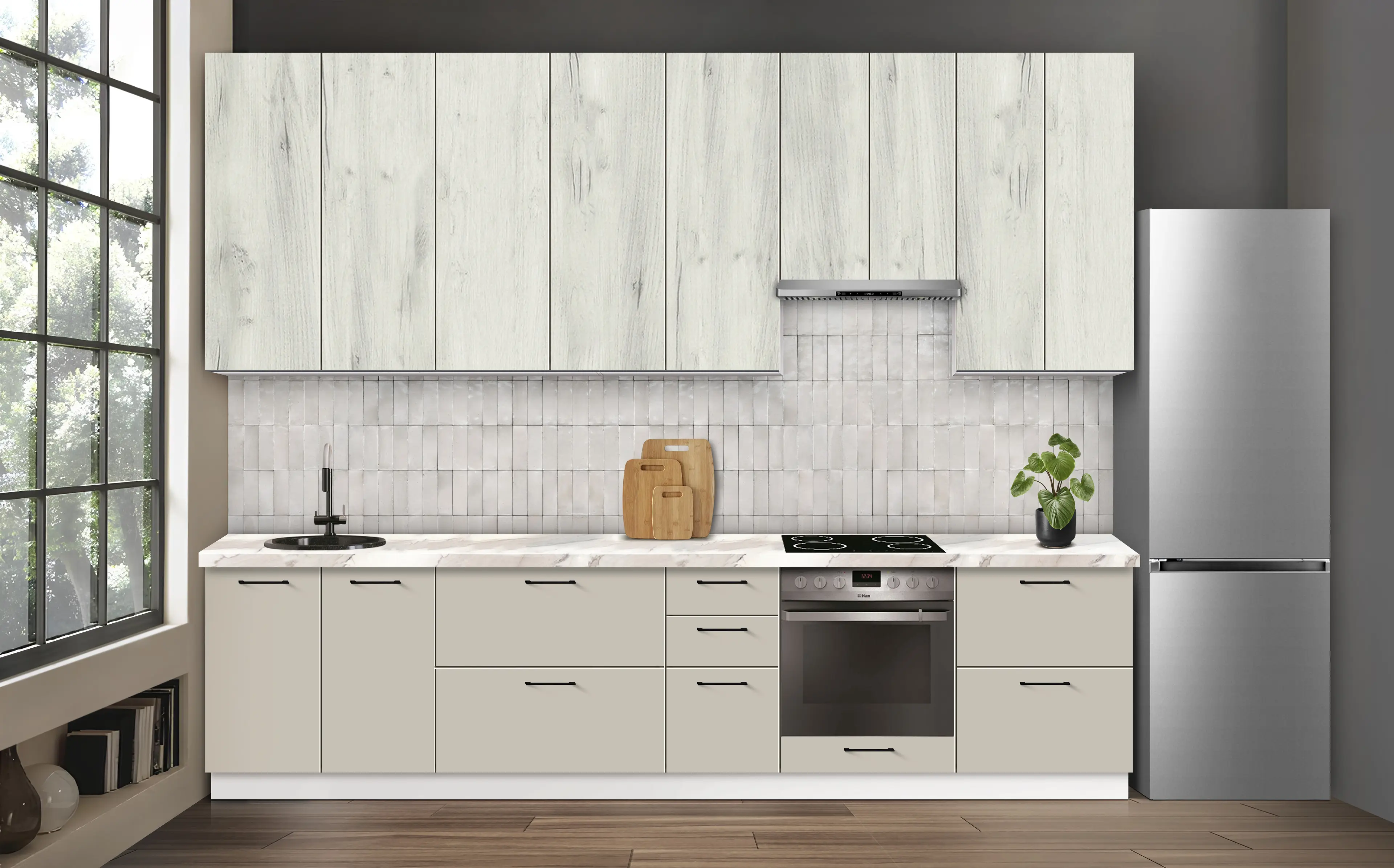 Bucatarie modulara Modern Bono 1 H110 3.2m